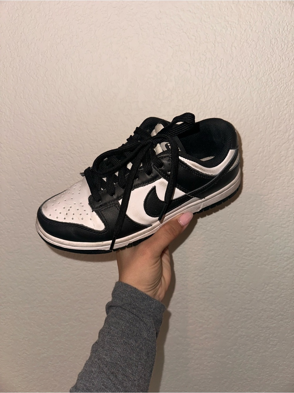 Nike Black and White Low-Top Skate Sneaker